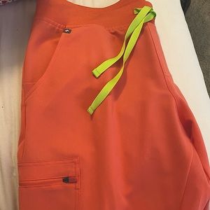 BRAND NEW! Zamora™ Jogger Scrub Pants- Limited Edition- Coral and Green